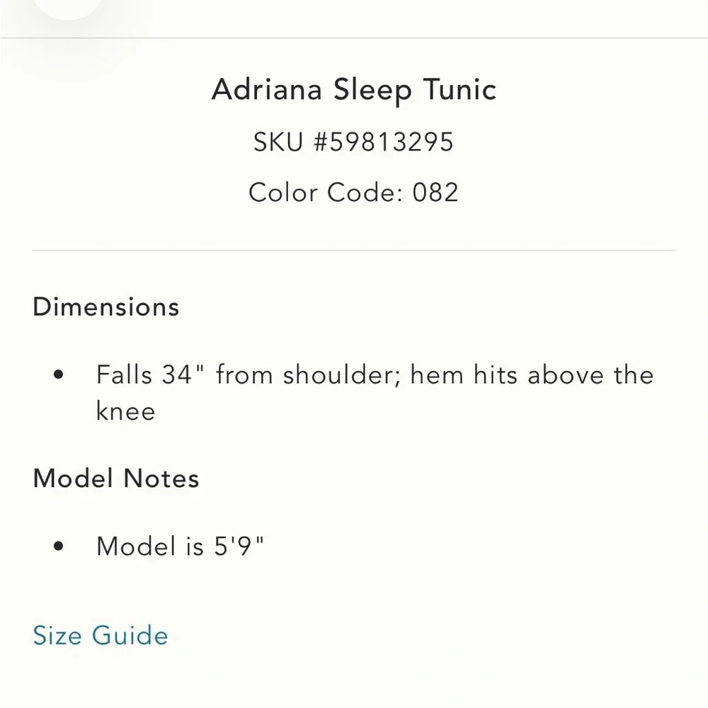 ANTHRO Adrian sleep tunic - Picture 8 of 8